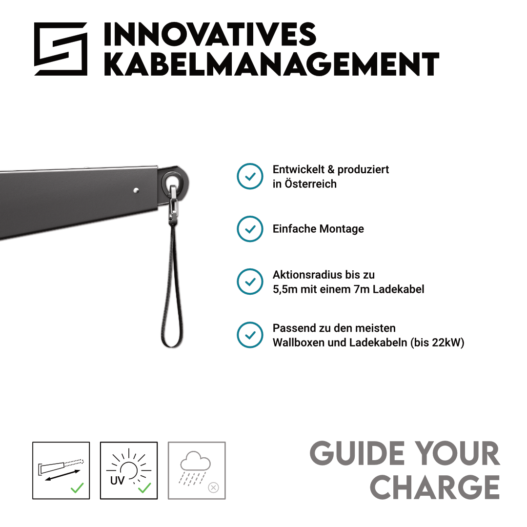 Cable Sherpa Kabelhalter Classic Schwarz