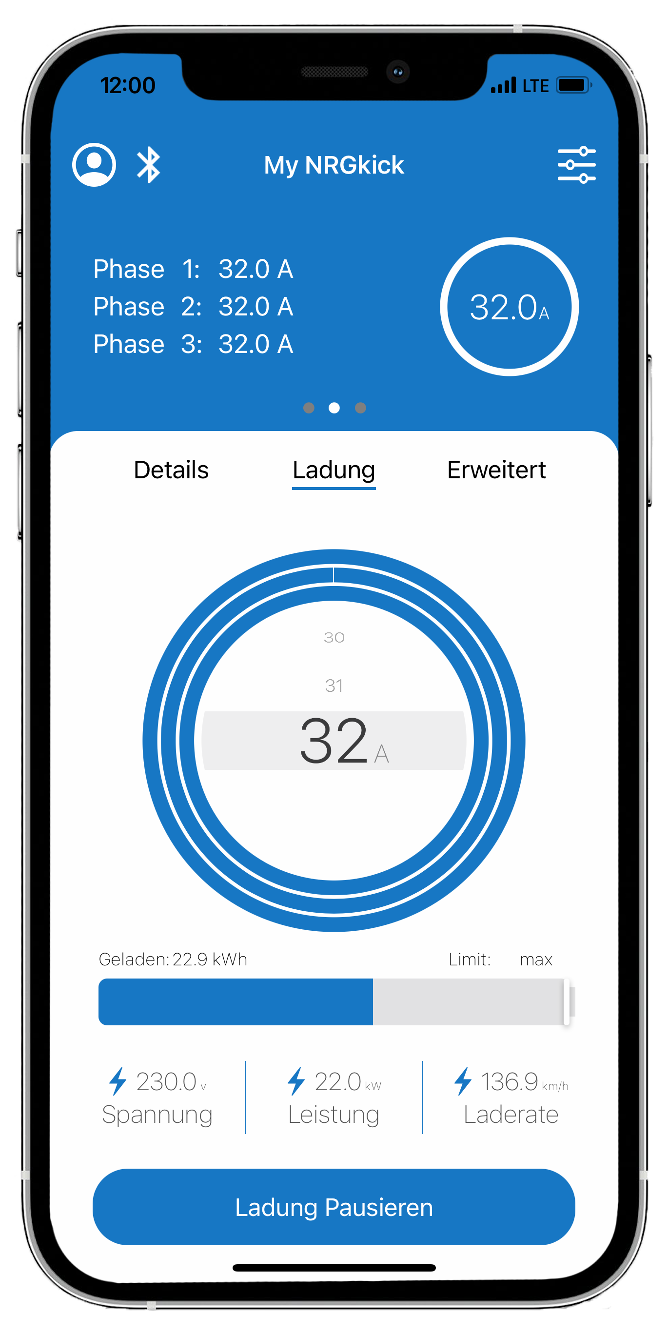 NRGkick 16A 5m Pure, WLAN + Bluetooth