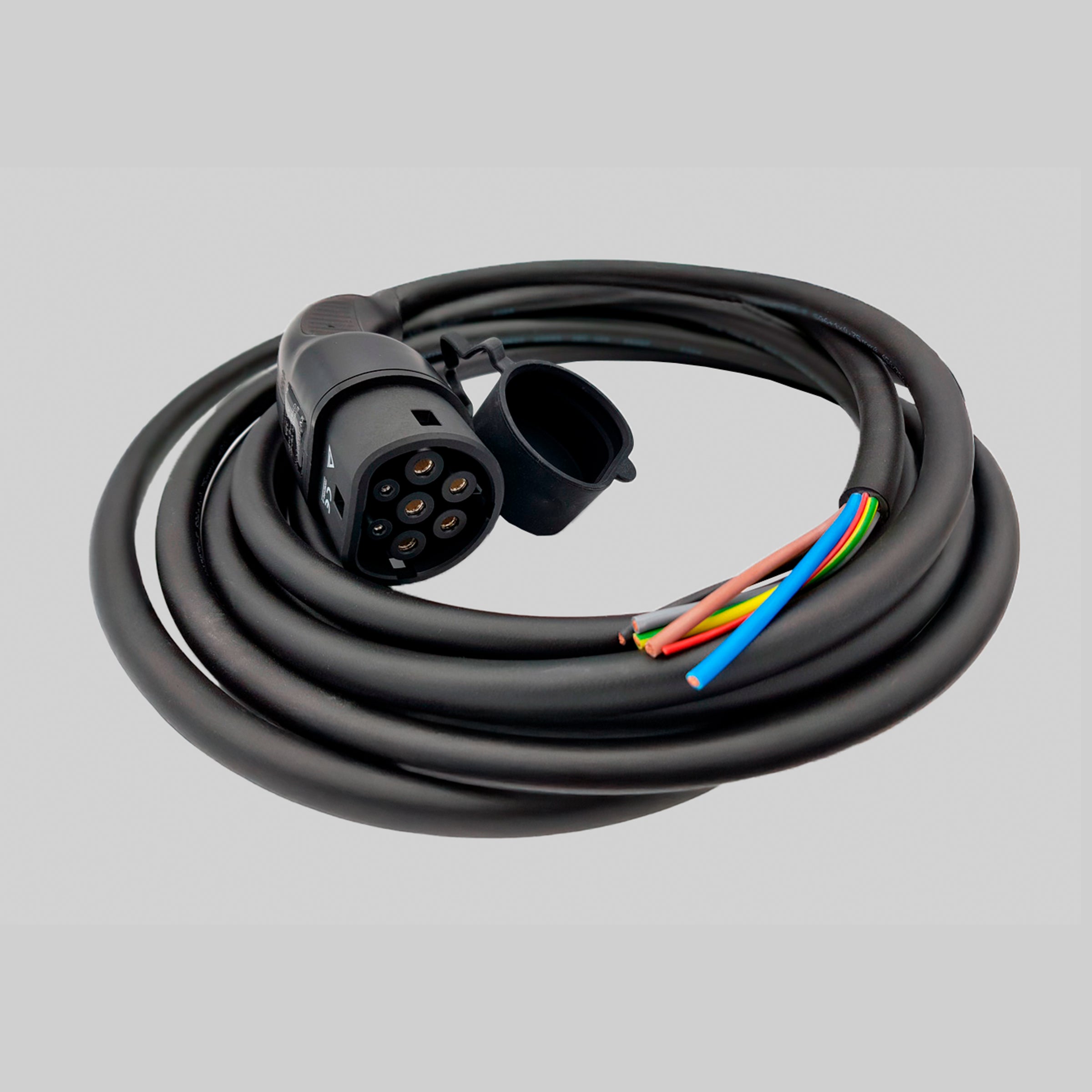 Typ 2 Kabel 12m einseitig offen (Bis 22kW)