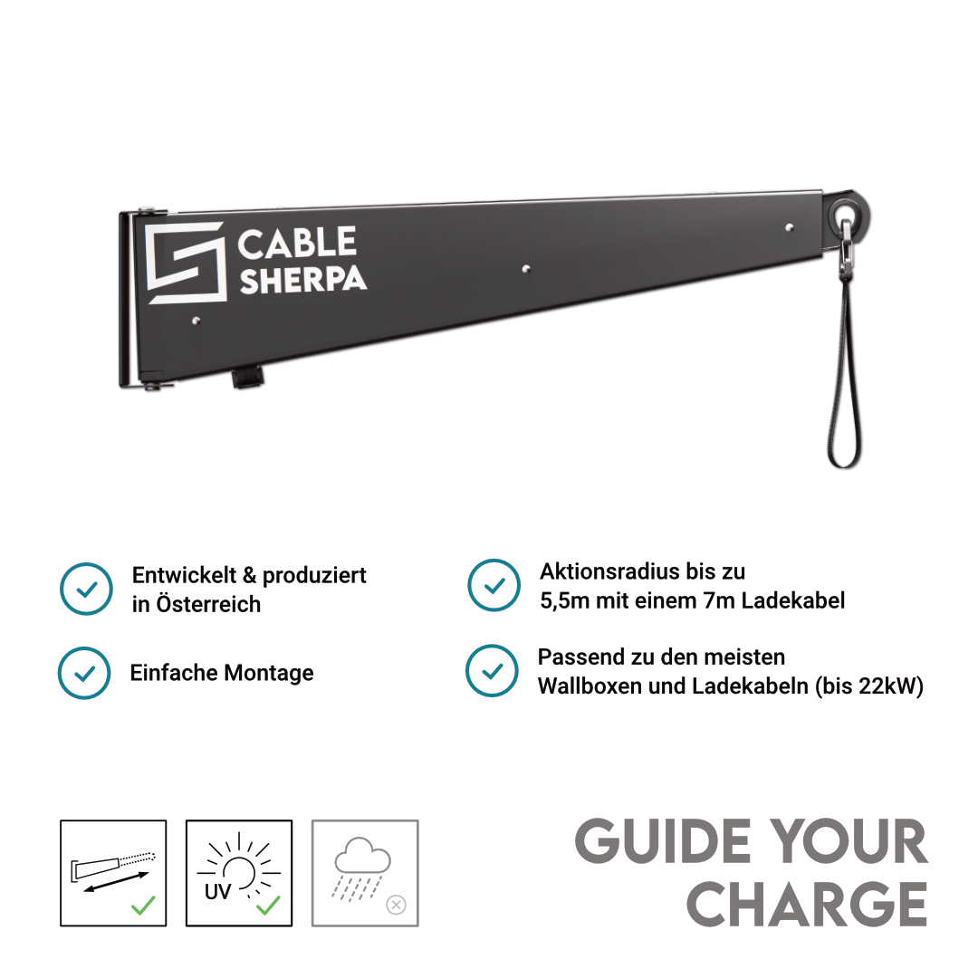 Cable Sherpa Kabelhalter Classic Schwarz