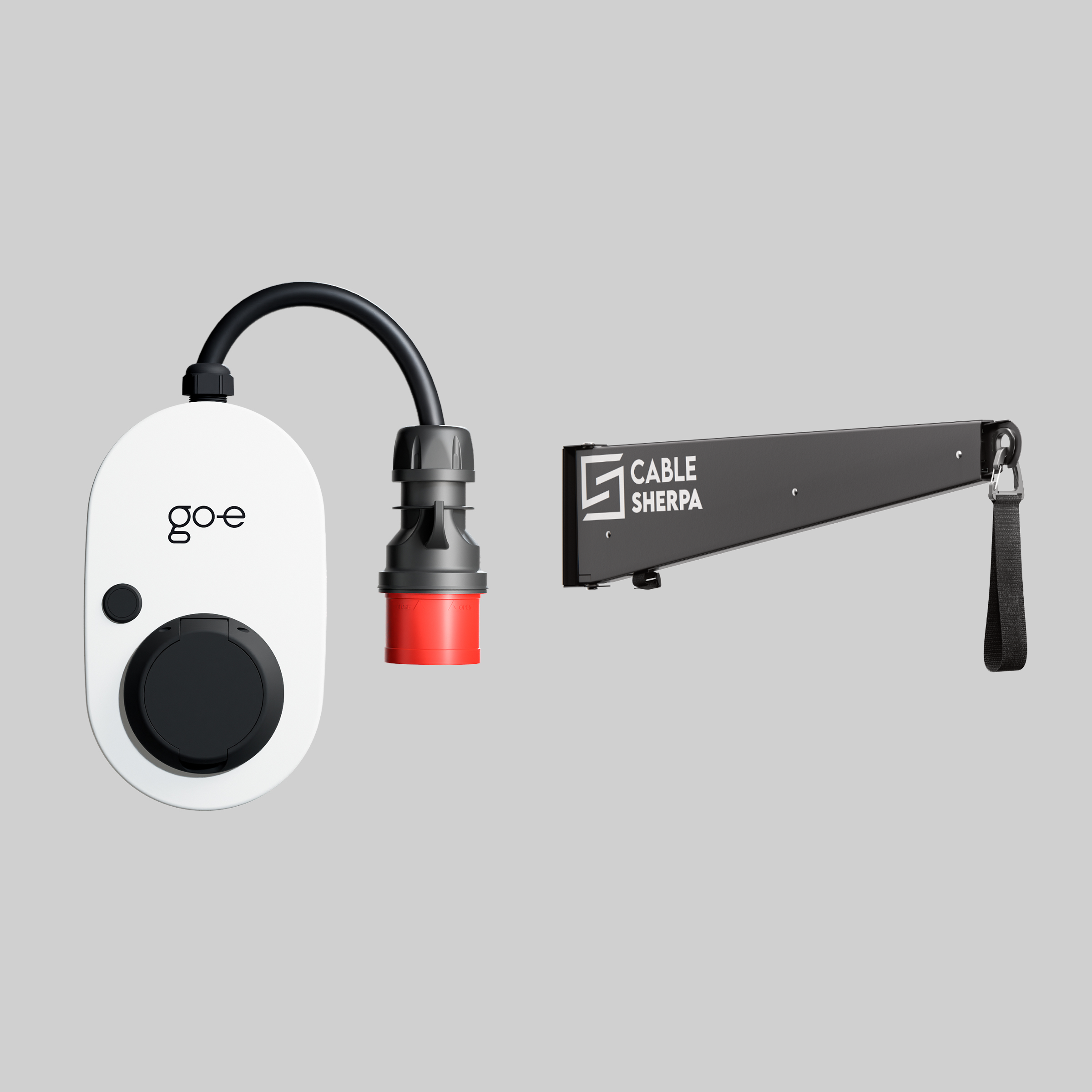 go-eCharger Gemini flex 11 kW + Cable-Sherpa Classic