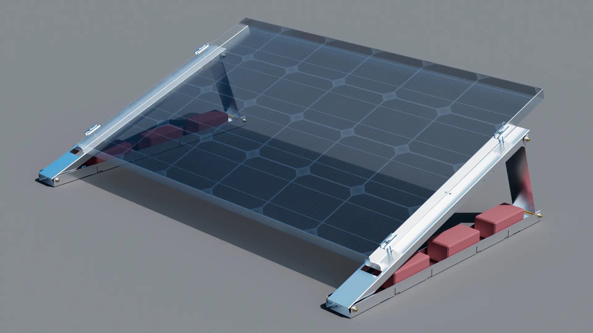 PV Montageset Aufständerung | 2 Module